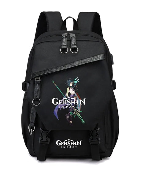 Genshin Impact Anime New Schoolbag Junior High School Primary School Students Men and Women Large-capacity Multi-layer Backpack