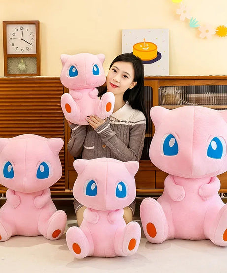 35/45CM New Pokemon Mew Plush Cute Huge Toys Pink Mew Anime Doll Cute Stuffed Plushie Gift For Children