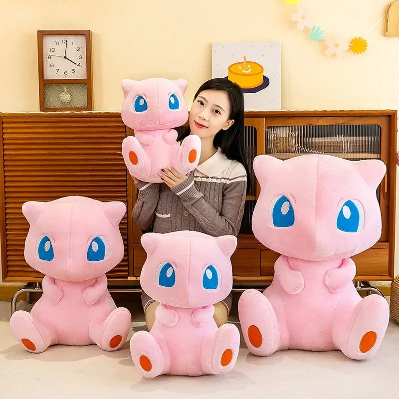 35/45CM New Pokemon Mew Plush Cute Huge Toys Pink Mew Anime Doll Cute Stuffed Plushie Gift For Children