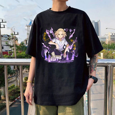 Tokyo Revengers MIKEY Anime Print Unisex T-Shirt - Loose, Short Sleeve