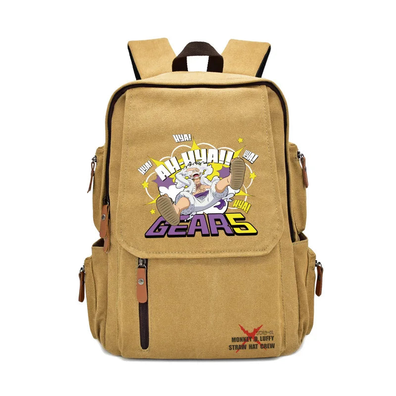 Anima One Piece Peripherals Luffy Ace Premium New Rucksack School Bag Trendy Large Capacity Backpack Bag Birthday Fan Gift