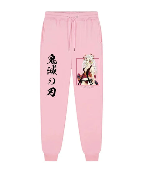 Anime Demon Slayer printed trousers men's comfortable fleece pants jogging men's trousers casual versatile sweatpants S-3XL