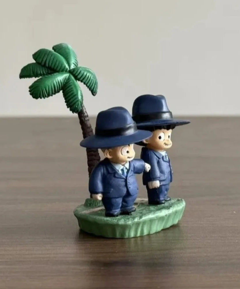 7cm/2.76in Anime Dragon Ball Figure Krillin and Goku Action Figures Pvc Statue Desktop Ornamen Collection Model Toys