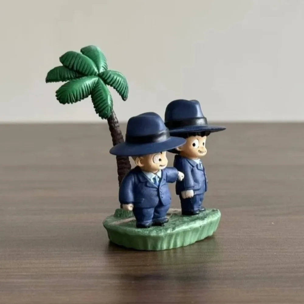 7cm/2.76in Anime Dragon Ball Figure Krillin and Goku Action Figures Pvc Statue Desktop Ornamen Collection Model Toys