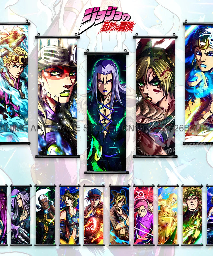 JoJo's Bizarre Adventure Canvas Poster - Joseph Joestar & Dio Brando