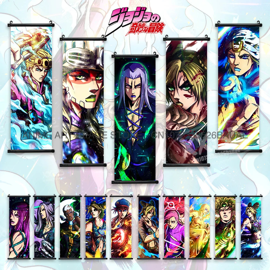 JoJo's Bizarre Adventure Canvas Poster - Joseph Joestar & Dio Brando