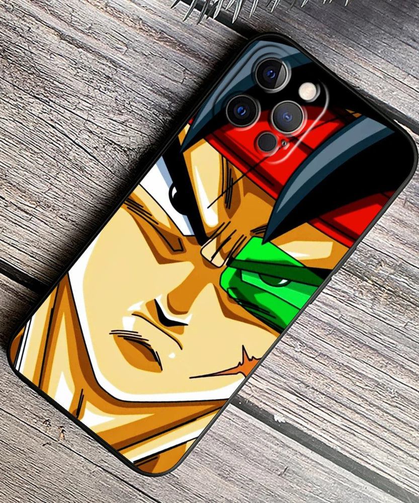 Dragon Ball Z Logo Black TPU Case – iPhone 7 to 15 Pro Max