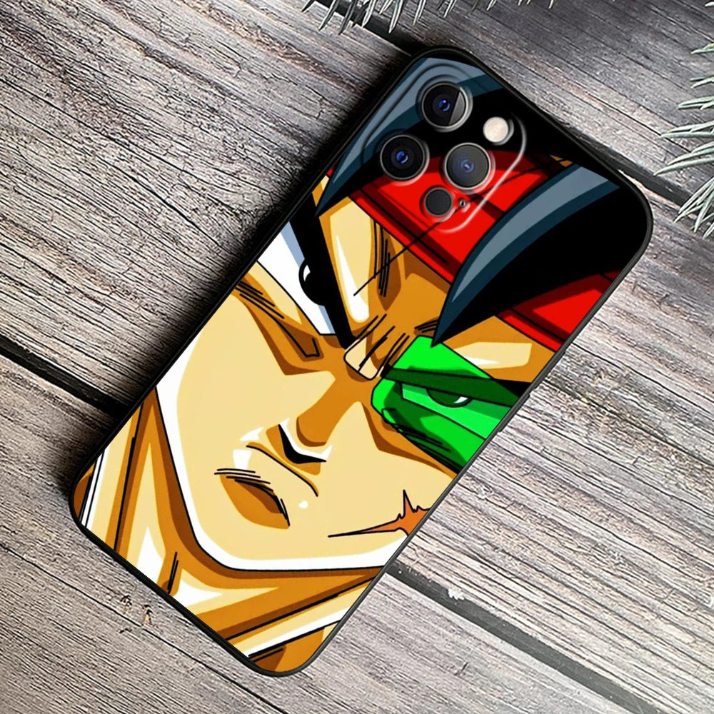 Dragon Ball Z Logo Black TPU Case – iPhone 7 to 15 Pro Max