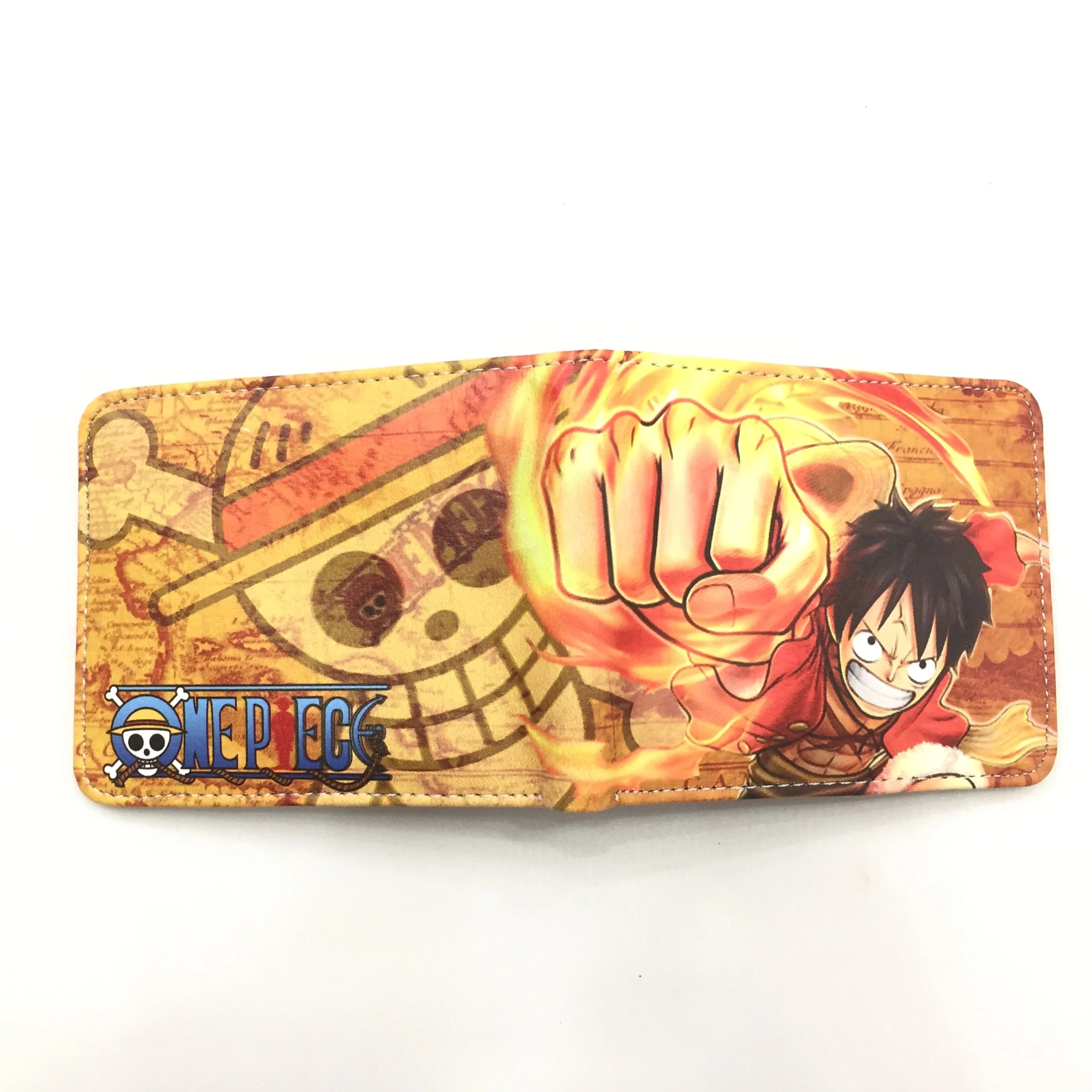One Piece Anime PU Wallet Zoro Luffy Ace Character Wallet Foldable Portable Multi-Function Card Holder Coin Purse Birthday Gift