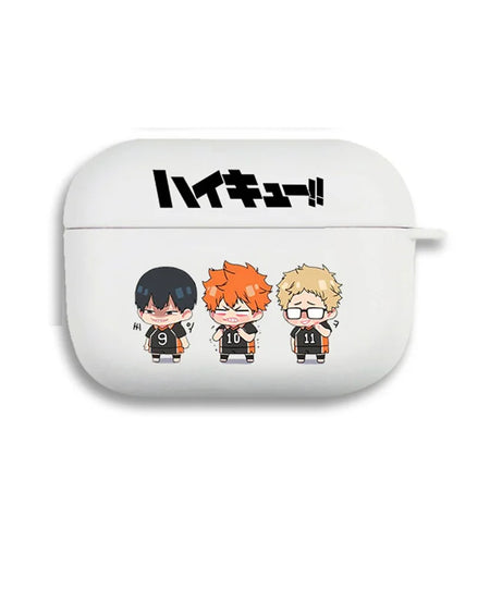 Cute Anime Oya Haikyuu Love Volleyball Earphone Case For AirPods 12 3 Pro Clear silicone wireless Bluetooth headphone case