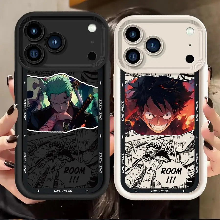 Phone Cover Case for iPhone 14 Air 11 12 Pro 13 17 Pro Max 16 15 Plus OneS PieceS Anime LuffyS