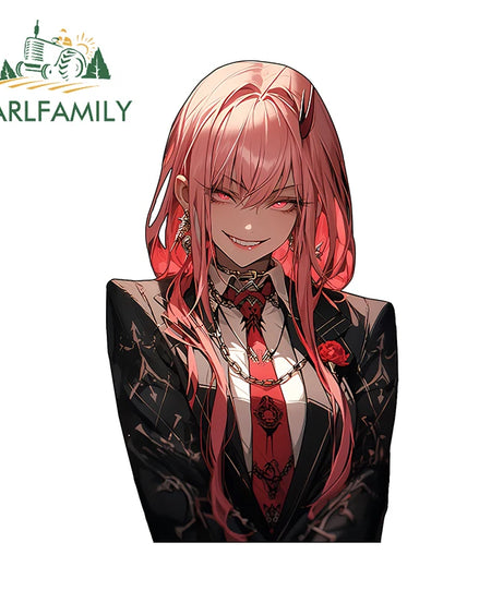 13cm x 7.4cm Zero Two Anime Car Sticker Motorcycle Bumper Funny Laptop Sunscreen Decal Scratch-Proof Fashion Decor