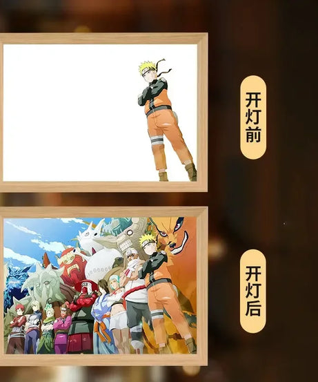 Naruto LED Night Light – Kakashi, Sasuke & Madara Anime Bedroom Lamp Gift