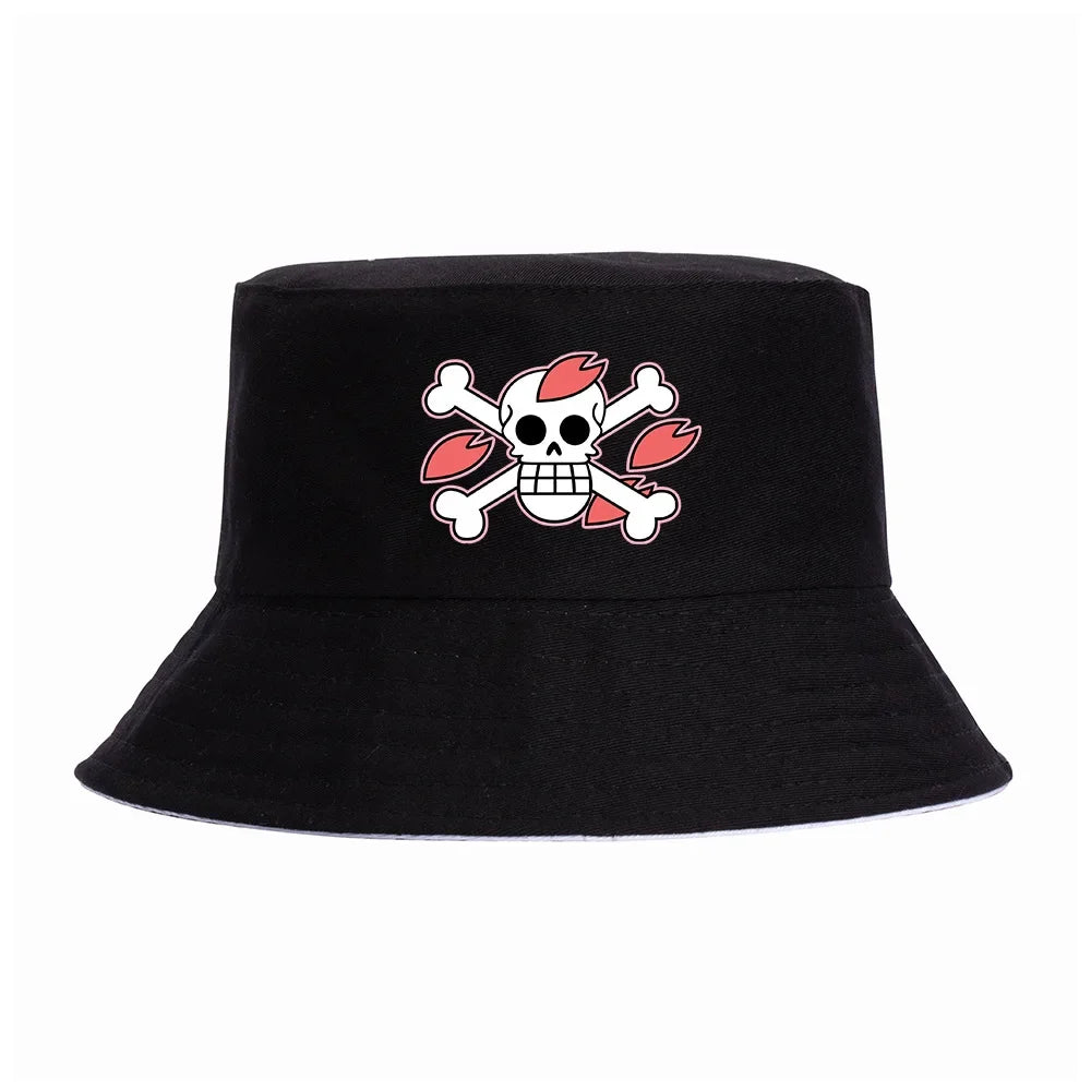 One Piece Luffy Bucket Hats Fashion New High Quality Women Men Hiphop Cool Lady Male Summer Casual Fisherman Cap Outdoor Sun Cap