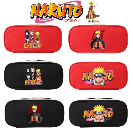 Naruto Sasuke Pencil Case Cute Boy Girl Pencil Box Storage Portable School Pouch Fashion Stationery Pensil Case Stationery Box