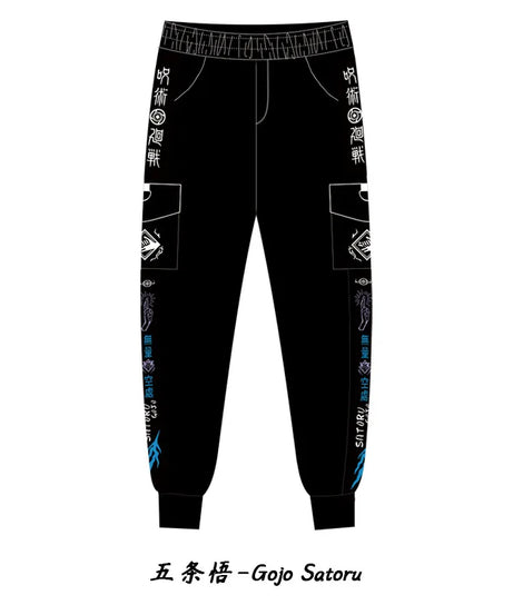 Jujutsu Kaisen Yuji Itadori Anime Peripherals Winter Male and Female Couples New Casual Overalls Trousers Sweatpants Pants Gifts