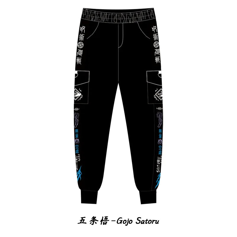 Jujutsu Kaisen Yuji Itadori Anime Peripherals Winter Male and Female Couples New Casual Overalls Trousers Sweatpants Pants Gifts