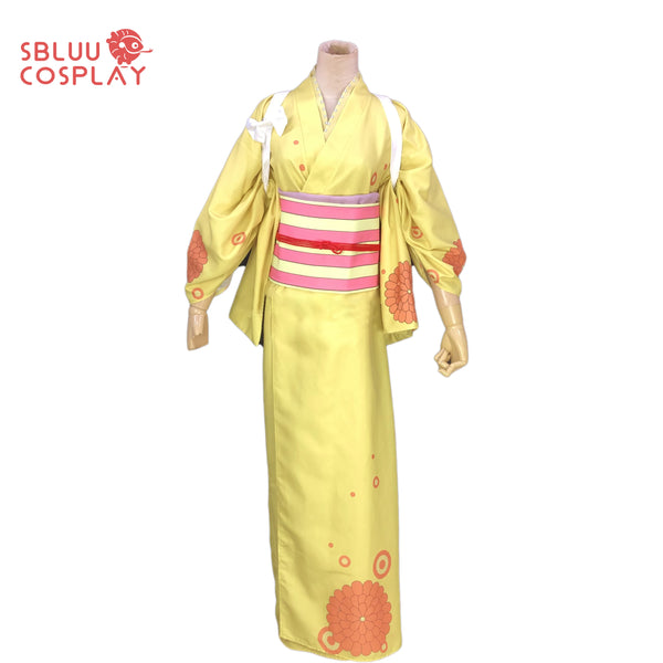 One Piece Wano Country O-Kiku Cosplay Costume – Anime Yukata Kimono Outfit