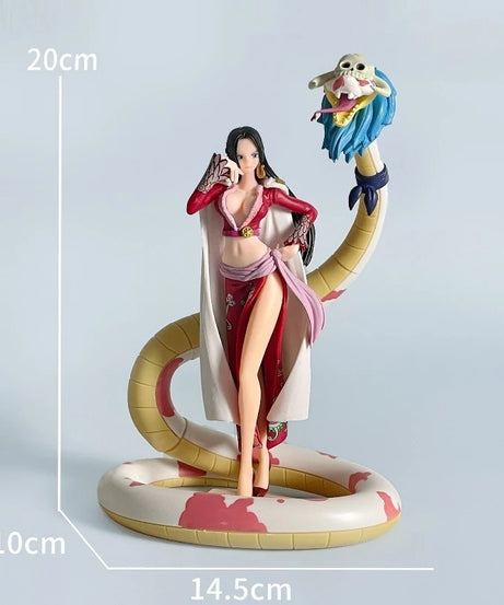 Small Medium Large One Piece Figure POP Snake Man Empress Snake Ji Han Cook Model Desktop Decoration Ornament Anime Handmade