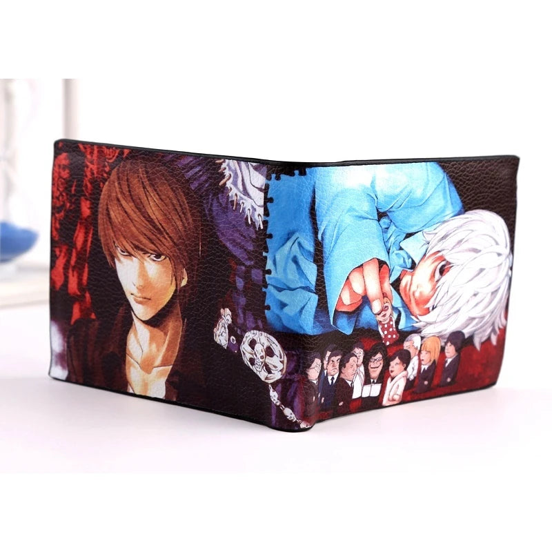 Anime Death Note L·Lawliet Short PU Leather Wallet Yagami Light Purse