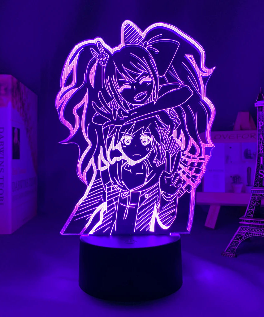 Anime Danganronpa V3 Nagito Komaeda Led Night Light Nagito Komaeda Game Figure Bedside Lamp for Bedroom Decor Kids Manga Gifts