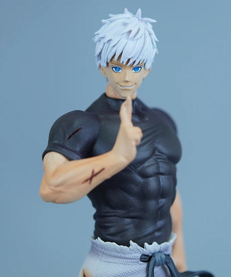 23cm Jujutsu Kaisen Satoru Gojo Action Figure Exquisite Three Head Statue PVC Anime Collectible Model Toy Desktop Ornament Gift