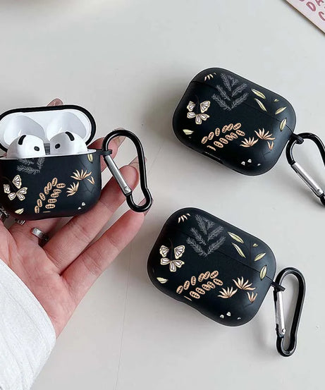 Anime Leaves Pattern Earphones Case for Airpods 1/2 4 3 for Airpod Pro and Pro 2 Protective Cover Gift for Lover Family Friends