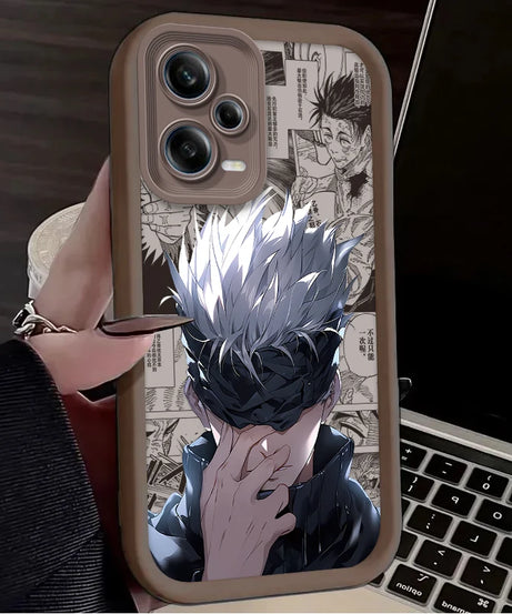 Jujutsu Kaisen Satoru Gojo Case For Xiaomi Redmi Note 13 14 12 11 Pro Plus 5G 12S 11S 10S 10 9 Redmi 14C 13C 12C 12 4G A3 A3X
