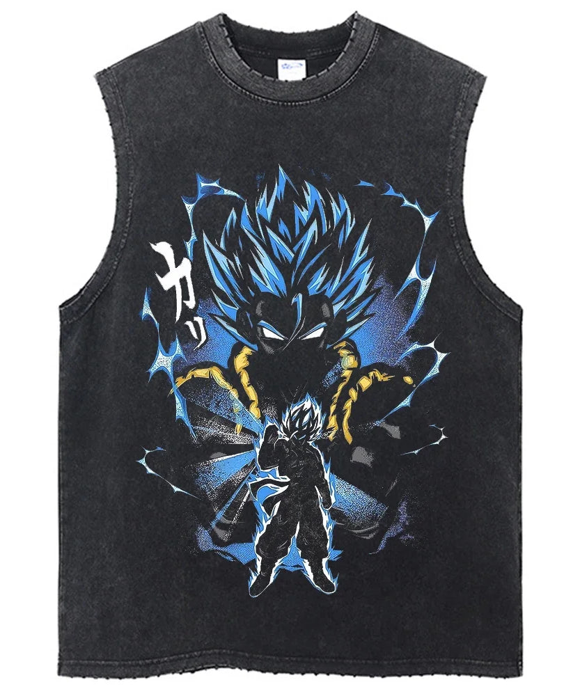 Vintage Dragon Ball Z Oversized Sleeveless Tee – 2024 Harajuku Anime Streetwear