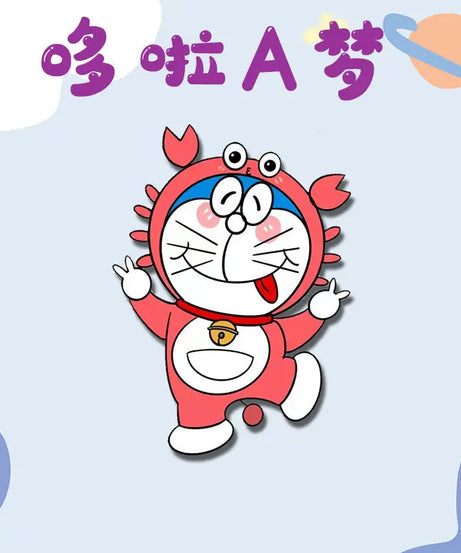 New Doraemon Anime Cartoon Kawaii Jingle Cat Cute Clothes School Bag Pins Ornaments Creative Personalized Badge Gift Wholesale