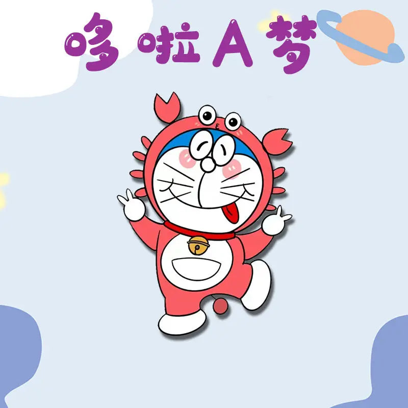 New Doraemon Anime Cartoon Kawaii Jingle Cat Cute Clothes School Bag Pins Ornaments Creative Personalized Badge Gift Wholesale