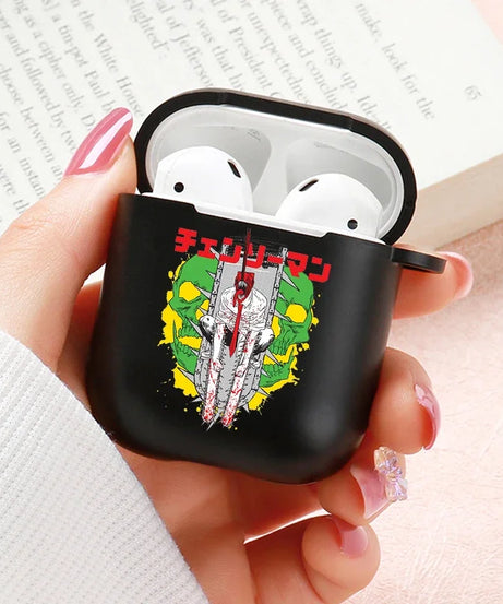 Anime Chainsaw Man Airpods Case for Apple Airpods Pro 2 1 2 3 Protective Denji Makima Aki Pochita Airpods Pro Case