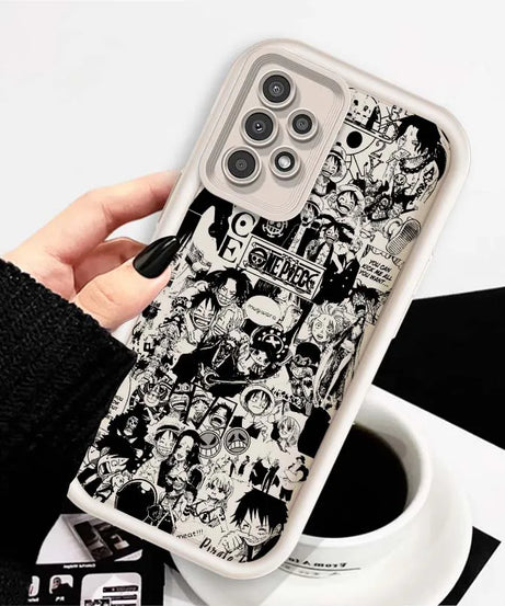 One Piece Nami D. Luffy Cute For Samsung A71 A52 A51 A34 A33 A22 A16 A15 A13 A04 A06 Note 20 Ultra 5G Eye Ladder Phone Case