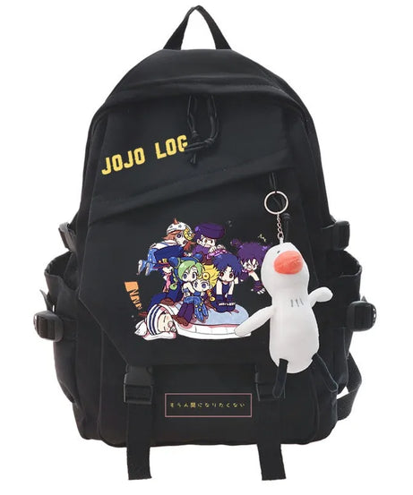 JoJo's Bizarre Adventure Anime Backpack Student School Bag Bookbag Laptop Travel Rucksack Outdoor Boy Girl Gifts