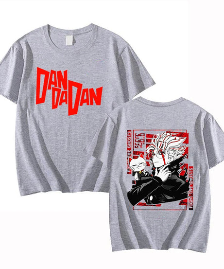 New Anime Dandadan Print T Shirt Women Men Short Sleeve Tops Tees Summer Fashion Loose Casual T-shirt
