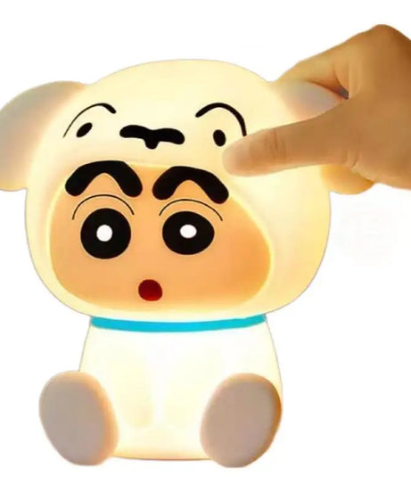 Anime Crayon Shin-Chans Patting Small Night Lamp Soft Light Eye -Protecting Bedroom Bedside Charging Small Nigh Ornament Gifts