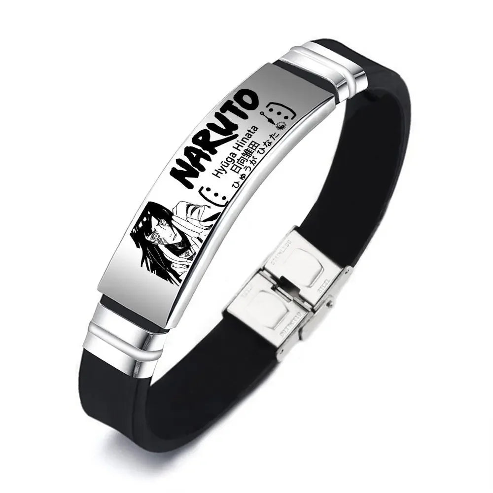 Naruto Kakashi Bracelet Stainless Steel Men's Women's Jewelry Pendant Charm Couple Bracelets for Lover Friend Women Gifts New