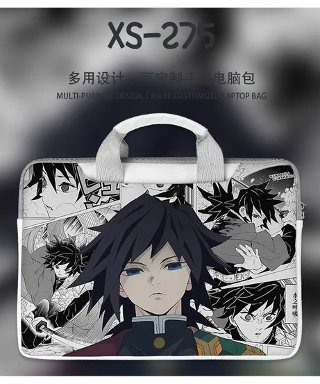 Demon Slayer Nezuko Tanjiro Notebook Laptop Bag Can Be Worn on One Shoulder As A Suitcase 12-16 Inches Anime Universal