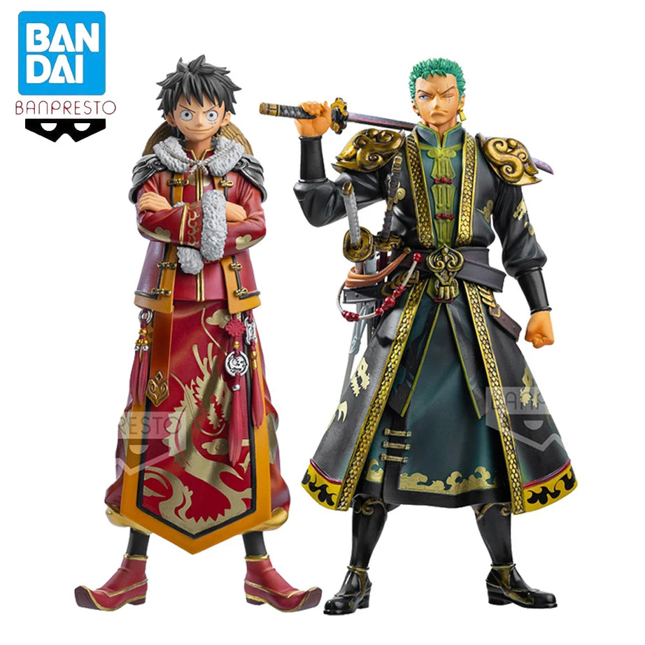 Bandai Banpresto DXF One Piece Chinese Style Luffy & Zoro Figures