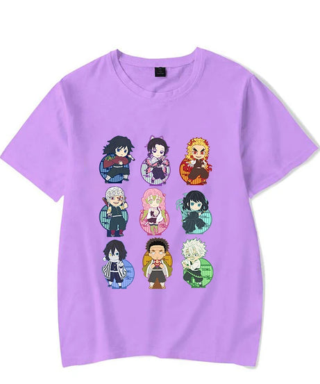 New Fashion Demon Slayer T Shirt Funny Anime Print T Shirt Anime Graphic Tee Shirt Unisex Casual Plus Size Tops