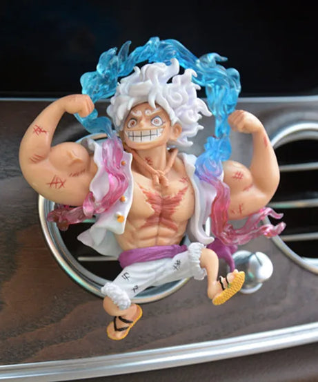 One Piece Car Air Outlet Perfume Clip Model Ornaments Luffy Captain Zoro Action Figures Auto Air Conditioning Port Decor