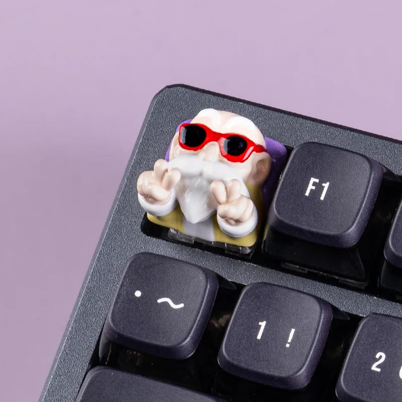 Dragon Ball Son Goku Son Gohan Trunks Master Roshi Character Keycap Creative Single Keycap Mechanical Keyboard Woting Keycaps