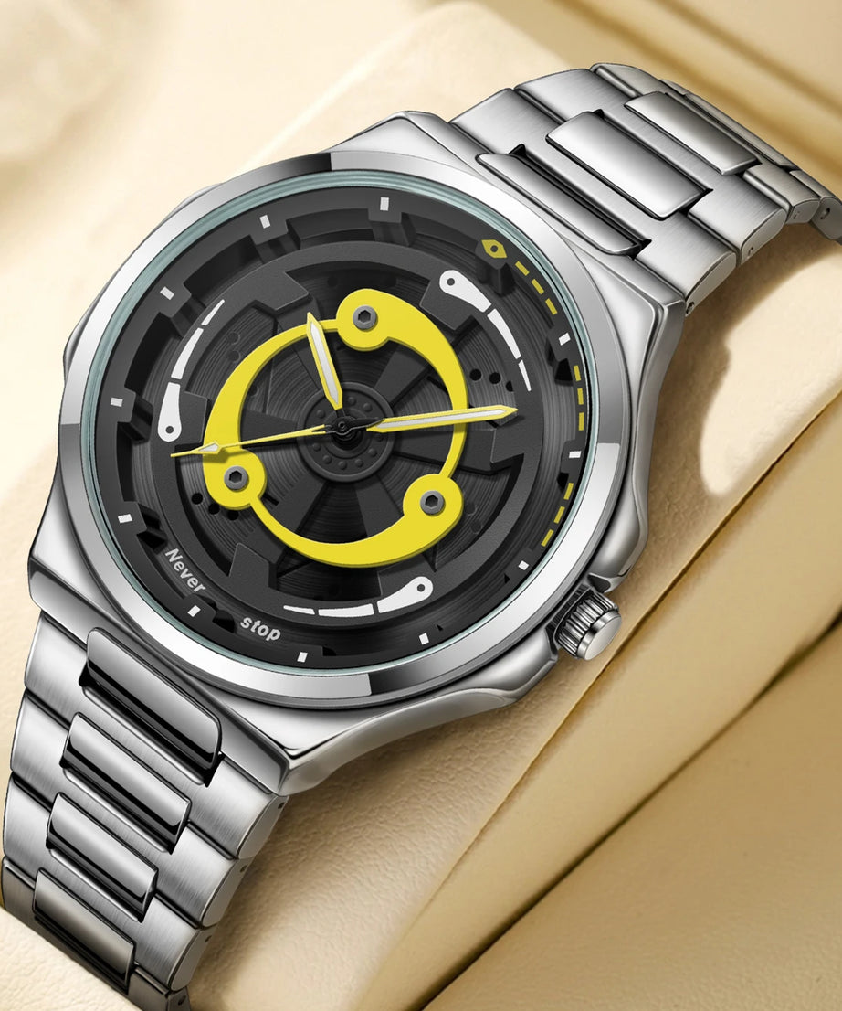 Naruto Anime - Sharingan Rotary Dial Watch – 3D Anime Quartz Waterproof Men’s Luxury Watch