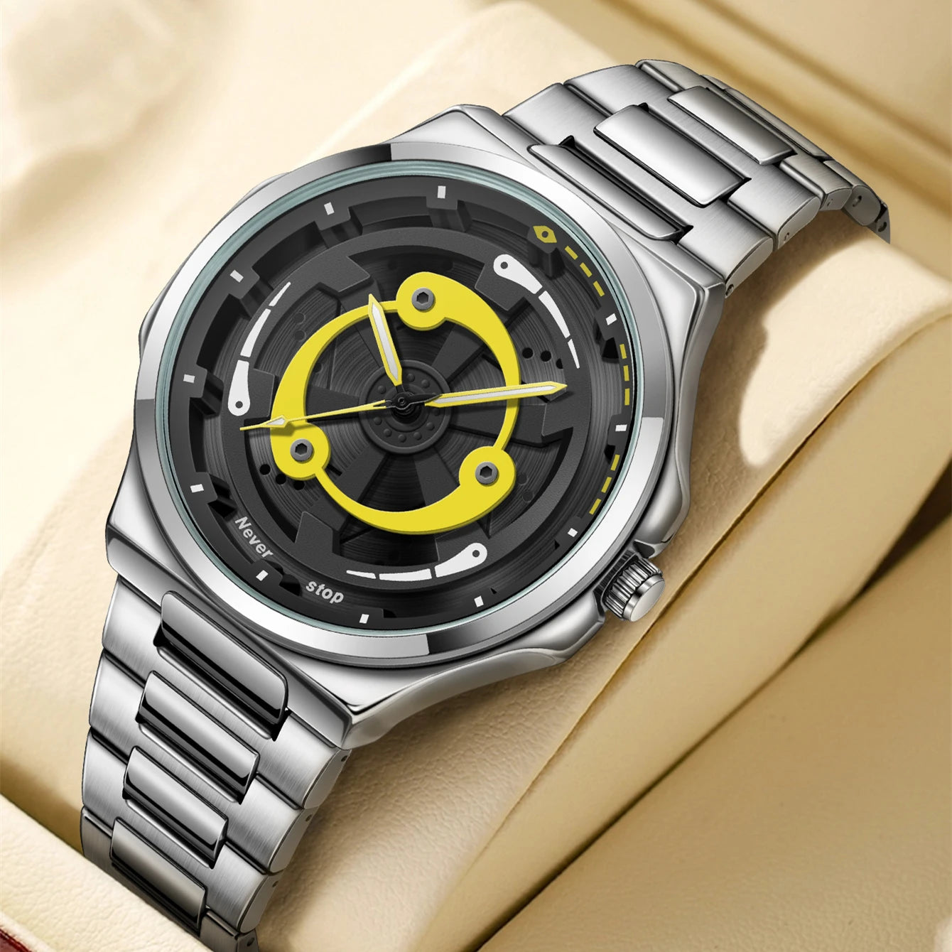 Naruto Anime - Sharingan Rotary Dial Watch – 3D Anime Quartz Waterproof Men’s Luxury Watch