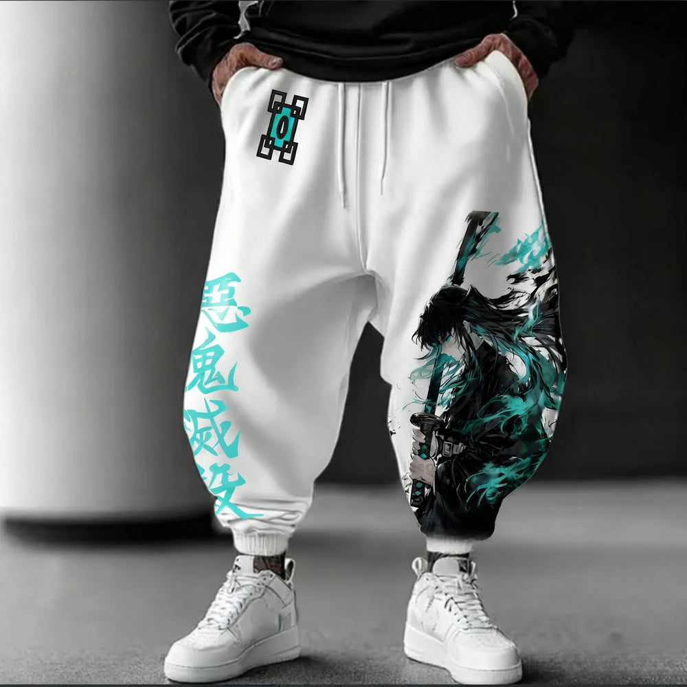 Demon Slayer Muichiro Joggers — Anime Print Sweatpants