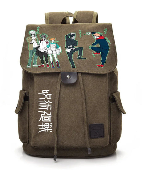 Jujutsu Kaisen Anime Backpack Cosplay Gojo Unisex Students School Bag Large Capacity Bookbag Laptop Travel Rucksack Outdoor Bag