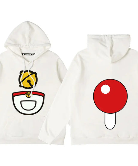 Doraemon Anime Hoodie – Cute Couple & Teen Pullover Jacket