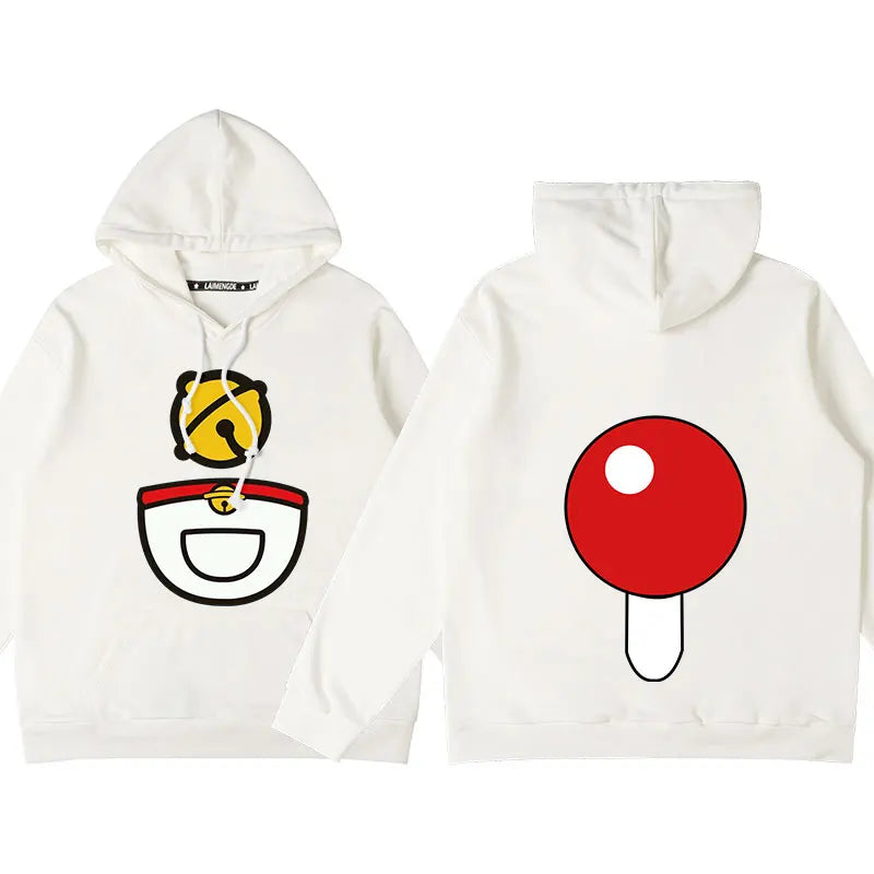 Doraemon Anime Hoodie – Cute Couple & Teen Pullover Jacket