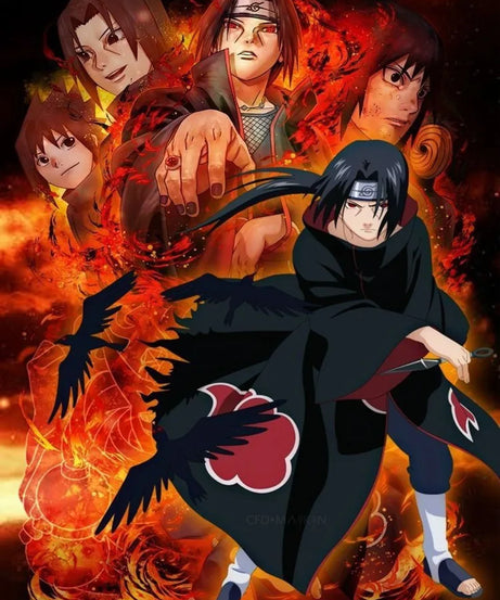 Uchiha Itachi New Diamond Painting Mosaic Naruto Cartoon Art Cross Stitch Embroidery Rhinestones Home Decor Children's Gift