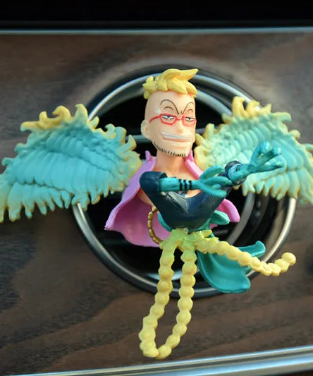 One Piece Car Air Outlet Perfume Clip Model Ornaments Luffy Captain Zoro Action Figures Auto Air Conditioning Port Decor